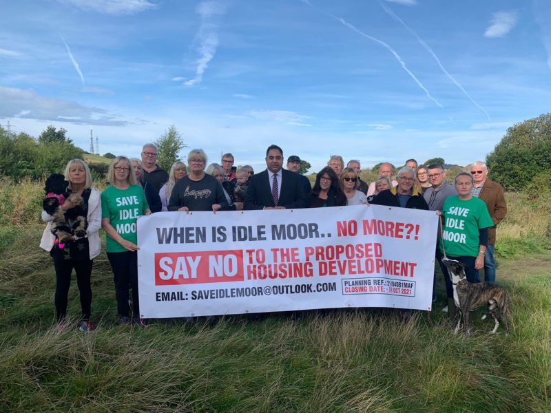 Imran Hussain MP joins campaigners on Idle Moor