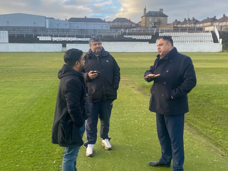 Imran Hussain MP visits Bradford Park Avenue Cricket Club